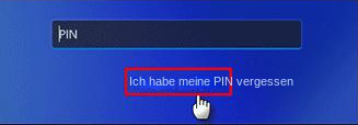 Ich habe meine PIN-Option im Anmeldebildschirm vergessen