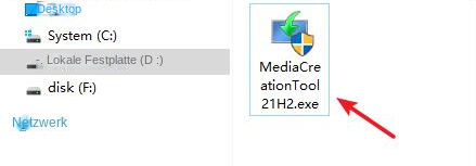 Doppelklicken Sie, um das Media Creation Tool auszuführen