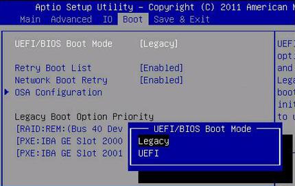 BIOS-Bootmodus