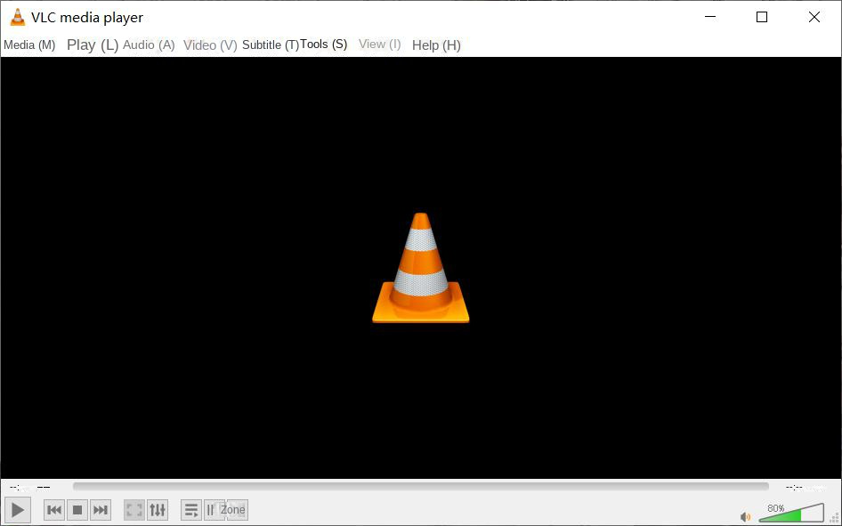 Benutzeroberfläche des VLC Media Player