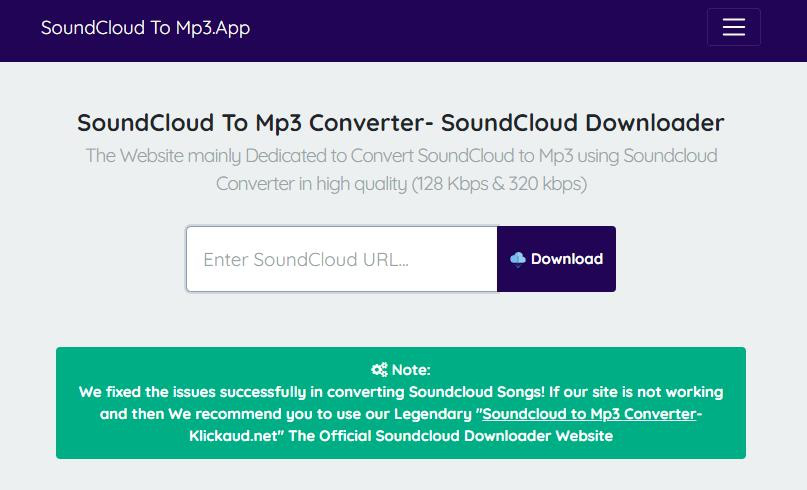 soundcloud zu mp3 Download Konvertierung