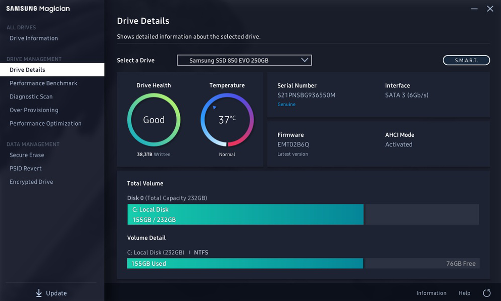 Samsung SSD Magician für Windows - kostenloser Download bei Uptodown