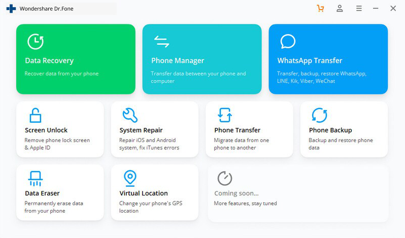 Übersicht über Dr.Fone - Datenrettung (iOS)