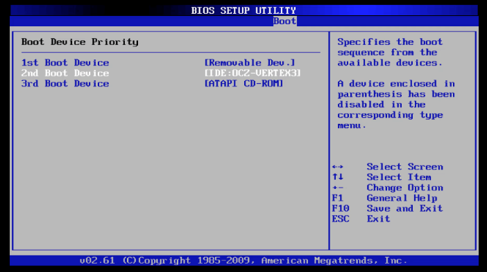 Bootreihenfolge im BIOS