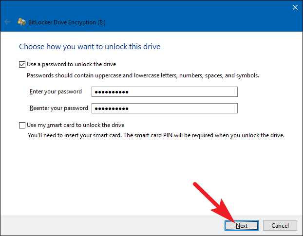 das Passwort für Bitlocker in Windows festlegen