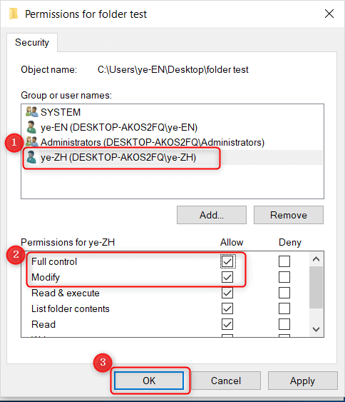 Berechtigungseinstellungen