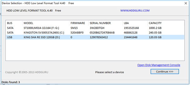 sd-karte mit HDD LLF Low Level Format Tool formatieren