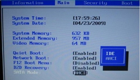 Windows 7 auf SSD klonen, AHCI im BIOS aktivieren