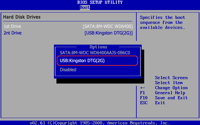 Computer vom USB-Biosystem starten