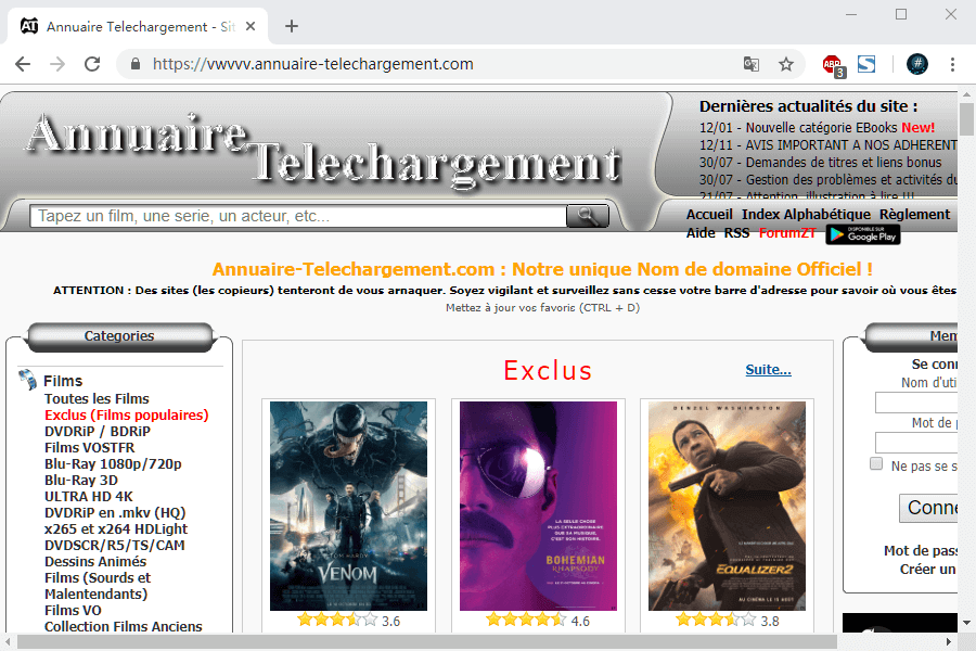 4k-Filme von annuaire telechargement herunterladen