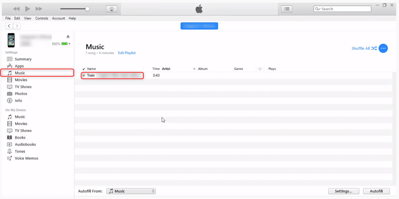 Musik ist bei iTunes gelistet