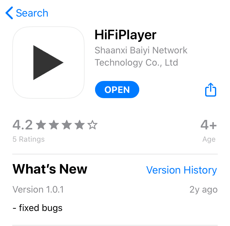 hifi player im app store herunterladen und installieren