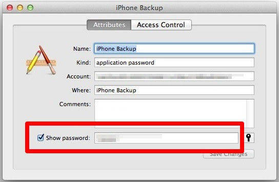 itunes backup assword im schlüsselbund anzeigen access iphone backup unlocker