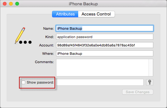 itunes-Backup-Passwort anzeigen, wenn es vergessen wurde