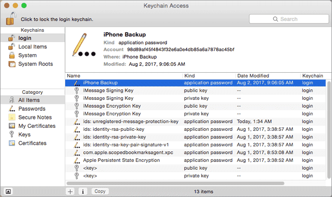 Suche nach dem vergessenen iTunes-Backup-Passwort