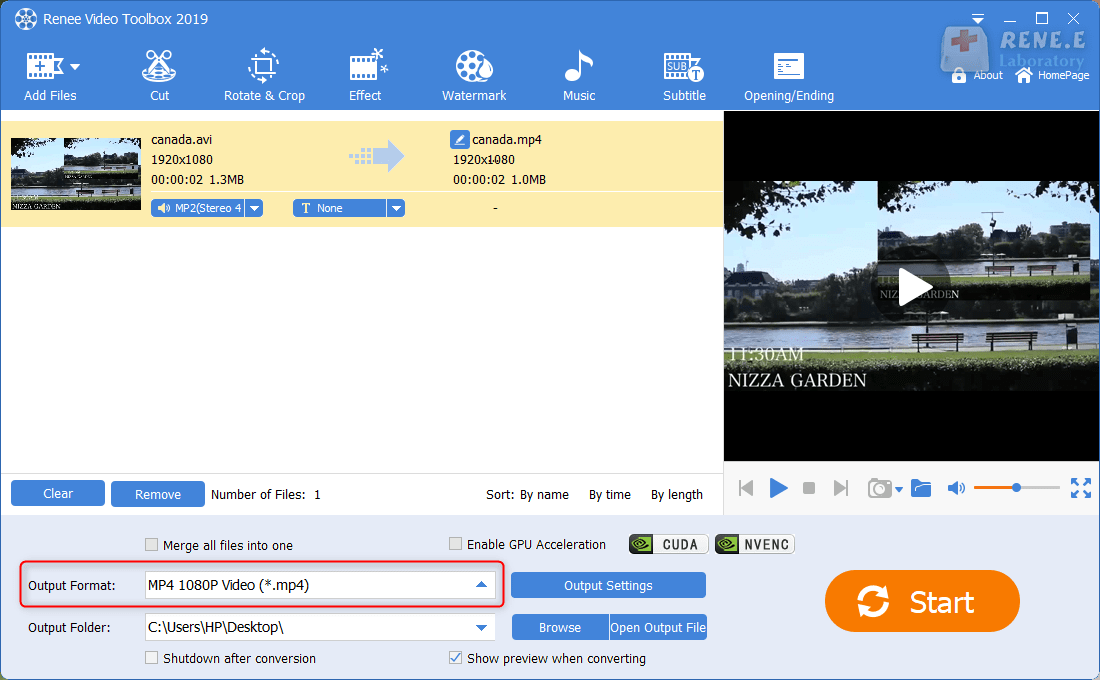 Konvertieren des ps4-Videoformats in renee video editor pro, wenn der Browser kein Videoformat erkennen kann