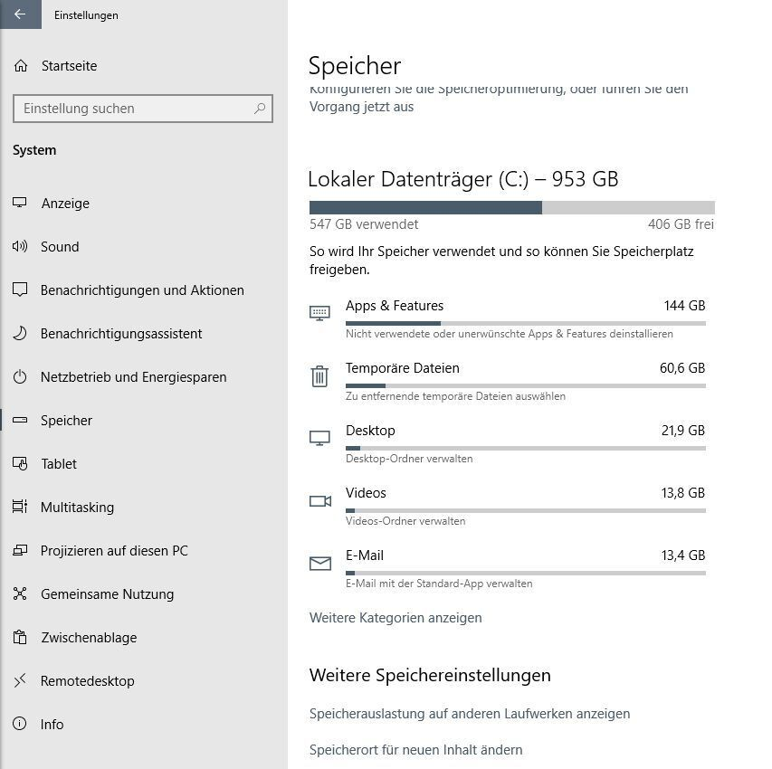 Windows-Speicher