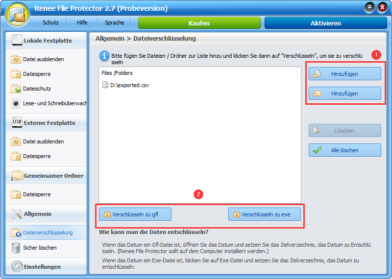 Passwortschutz für Dateien und Ordner mit Ordnerverschlüsselungssoftware